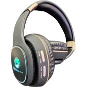 Resim Blue Spectrum Z4BT Bluetooth 5. 0 kulak Üstü LED Işıklı Kulaklık Siyah 
