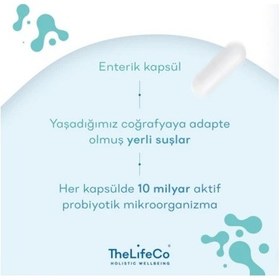 Resim TheLifeCo Happyshape Probiyotik 30 Kapsül 
