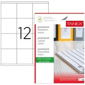 Resim Tanex Tw-2612 105X48MMx100Adet Lazer Yazıcı Etiketi 