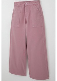 Resim Breeze Kız Çocuk Gabardin Pantolon Geniş Paça Beli Lastikli 5-9 Yaş, Gülkurusu Gülkurusu 