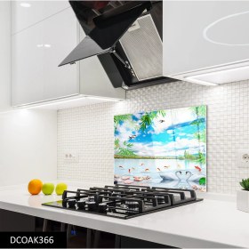 Resim Olinpa Cam Ocak Arkası Koruyucu | Kuğu 