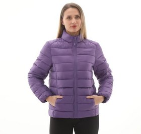 Resim Skechers W Outerwear Pop Up Detailed Padded Jacket Kadın Ceket Mor 