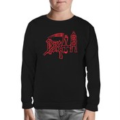 Resim Death - Logo Siyah Çocuk Sweatshirt 