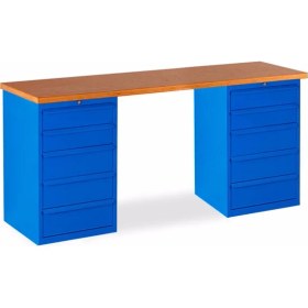 Resim Star Çelik Atölye Çalışma Tezgahı-10 Çekmeceli-2130 mm-h:1000 mm 