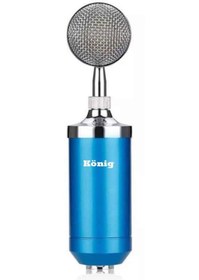 Resim König K-Cm502 Condenser Kayıt Mikrofonu Mavi 