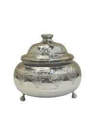 Resim Salkım Desenli Bakır Şekerlik, Gümüş Gümüş 