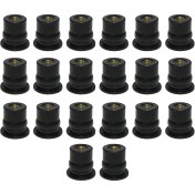 Resim Shekel Kauçuk Cowls Fineder Pirinç Ekle Metrik Aksesuar 20X M6 (Yurt Dışından) 