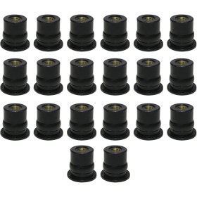 Resim Shekel Kauçuk Cowls Fineder Pirinç Ekle Metrik Aksesuar 20X M6 (Yurt Dışından) 