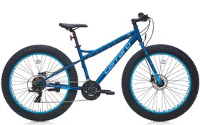 Resim Carraro Fat Bike HD Fren 21 Vites 26 Jant Fat Bike Bisiklet Mat Koyu Mavi Açık Mavi 43 Kadro 