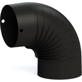 Resim Bbq & Soba Mat Siyah Emaye Soba Borusu A Dirseği-Çap: 13 cm 