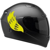 Resim MLH STORE Tek Renk Kanat ( Wing Helmet Stickers ) Kask Sticker Etiket Modeli 3 