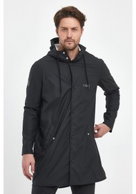 Resim T Rain Pu Raincoat S Beden Siyah Erkek Yağmurluk Siyah 