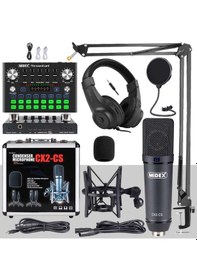 Resim Stüdyo Ekipmanları Private Paket-1 Cx2 Mikrofon Vs9 Ses Kartı Stüdyo Kayıt Seti 