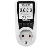 Resim Wellhise Pm003+ Wattmetre 16a 3680w Işıklı Ekran Elektrik Tüketimi Ölçer 