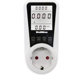 Resim Wellhise Pm003+ Wattmetre 16a 3680w Işıklı Ekran Elektrik Tüketimi Ölçer 