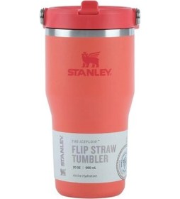 Resim Stanley The Iceflow Flip Straw Turuncu Termos 10-12044-050 Siyah - Yeşil 