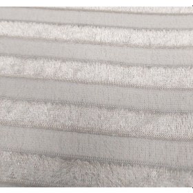 Resim Süngerli Kadife Gofre Çizgili Kaymaz Koltuk Örtüsü 170x210 -gri Gri 