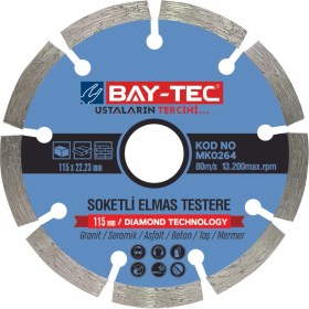 Resim Bay-tec Soketli̇ Elmas Testere 115mm 