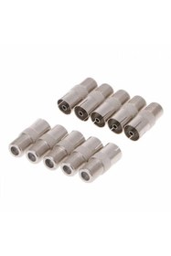 Resim TAYFUN F Konnektör Dişi - 60 Ohm Dişi Çevirici - 10 Adet 