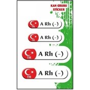 Resim Gogo Kan Grubu A Rh - Beyaz Dörtlü Damla Etiket 