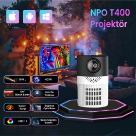 Resim Npo T400 Full HD Mini LED Projeksiyon Cihazı 
