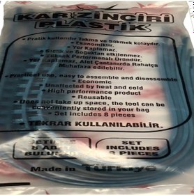 Resim Oto Plastik Lastik Kar Zinciri Araç Paleti 8 Adet 