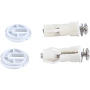 Resim Seeppitous Tuvalet Koltuğu Menteşeler Vidalar Wc Delik Sabitleme Kolay Kurulum 2 Paket (Yurt Dışından) 