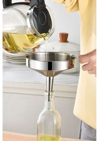 Resim Paslanmaz Çelik Yağ Meşrubat Şarap Meyve Suyu Hunisi Cin712 