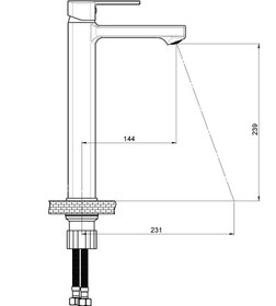 Resim Pedra Set Üstü Lavabo Bataryası Krom Msl160 Gpd 
