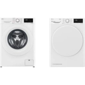 Resim Lg F4V3VYW3WE 9 kg 1400 Devir Çamaşır Makinesi + RH90V3AV0N A Enerji Sınıfı 9 kg Çamaşır Kurutma Makinesi 