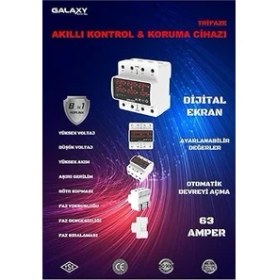 Resim FourForce Energy D380 Profesyonel Trifaze Kontrol Cihazı Yüksek-Alçak Voltaj Akım Koruyucu (Konut Işyeri Fabrikalar) 