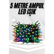 Resim Ledli Fişli LED Dekor Lambası 5m Rgb Yılbaşı Ağacı Işığı 