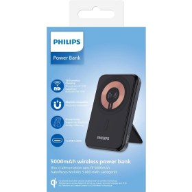 Resim Philips DLP2551Q/00 5.000 Mah 20W Magsafe Wireless Standlı Powerbank 1xusb-C, Siyah 