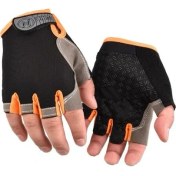 Resim Liangduo Shop Turuncu Tarzı M Boyutu Bisiklet Eldiveni Anti Kayma Şok Nefes Yarım Parmaksız Eldiven Bisiklet Mtb Eldiven Spor Eldivenler Bisiklet Bisiklet Eldiveni (Yurt Dışından) 