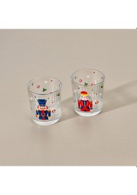 Resim Raklee Nutcracker 2'li Optik Meşrubat Bardağı - Renkli - 360 Ml 