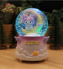 Resim Kuromi Kar Motorlu, Işıklı Ve Müzikli Mega Boy Kar Küresi - A 