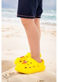 Resim Kiko Kids Eva Plaj Havuz Okul Kreş Erkek Çocuk Terlik Twg 755 Sarı 