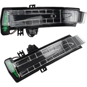 Resim Araba Işaretleyici Sinyal LED Işık Göstergesi Yan Ayna A2129067401, A2129067501 Mercedes Benz W204 C204 W212 (Yurt Dışından) 