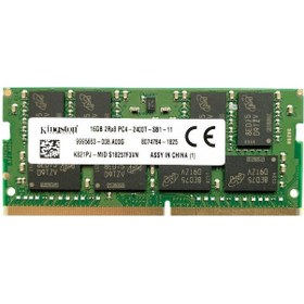 Resim Kingston K821PJ-MID 16 GB DDR4 2400 MHz CL17 Notebook Ram 