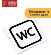 Resim Genel Markalar WC - Araç, Oto, Laptop, Duvar Uyumlu Sticker 50*50 Cm 