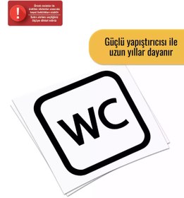 Resim Genel Markalar WC - Araç, Oto, Laptop, Duvar Uyumlu Sticker 50*50 Cm 