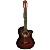 Resim Barcelona LC 3900 CRDS Cutaway Kırmızı Sunburst Klasik Gitar 