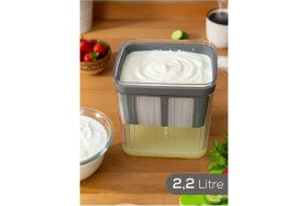 Resim Feyza Design 2200ML Yoğurt Süzme Aparatı, Evde Kolay Peynir Yapımı Için Ideal 