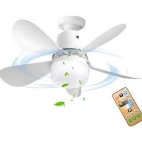 Resim Cata Lodos Fan 62W Ledli E-27 Duy A Takılabilen 6 Kanatlı Kumandalı Tavan Vantilatörü 