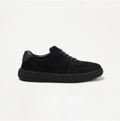 Resim John May Erkek Oxford ( Klasik) OG-2180 2161-101 Siyah Süet-Siyah Dolaplı 