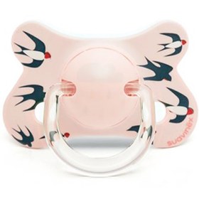 Resim Suavinex Fusion Fizyolojik Silikon Emzik 4-18Ay - Swallows - Pembe 