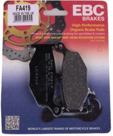 Resim 2008-2012 Suzuki B-King Arka Fren Balatası Ebc Fa419 