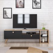 Resim TV Sehpası Pergo Siyah Çırağan 150 cm 