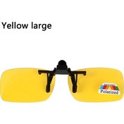 Resim Terokk Unisex Klip-polarize Sürüş Gözlükleri Uv400 Gündüz/gece Kullanım Flip-up Lenswhıte51gri Gri 