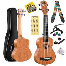 Resim Rennes RD-26 Tenor Ukulele (Çanta Capo Askı Metod Pena) 